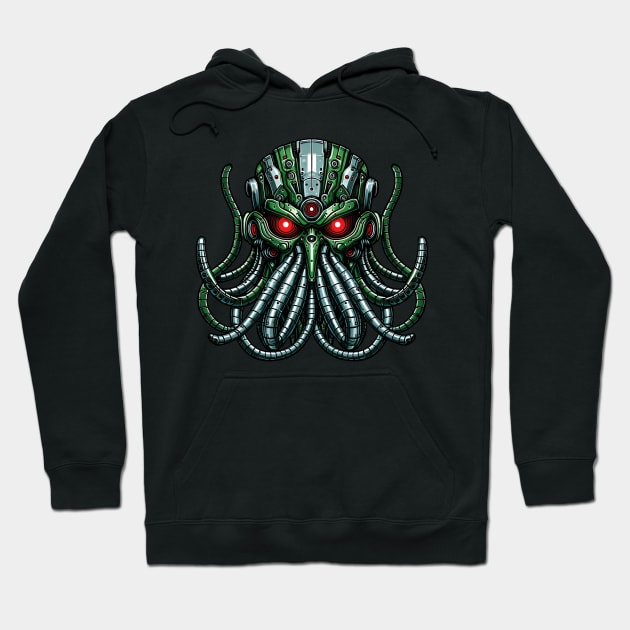 Biomech Cthulhu Overlord S01 D33 Hoodie by Houerd